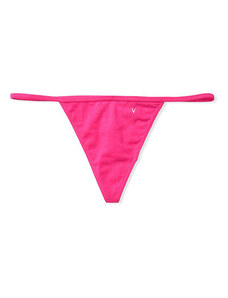Victoria's Secret sexy fuchsiová tanga Stretch Cotton V-string Panty