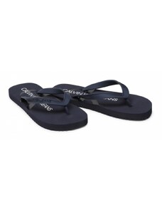 Calvin Klein dámské modré žabky BEACH SANDAL MONOGRAM TPU