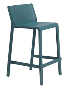 Nardi Petrolejově modrá plastová barová židle Trill 65 cm