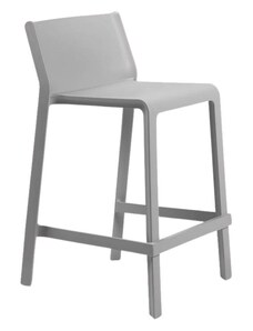 Nardi Šedá plastová barová židle Trill 65 cm