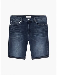 Calvin Klein Jeans pánské tmavě modré denim kraťasy SLIM SHORT