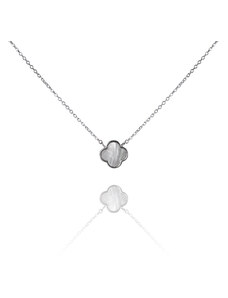 Náhrdelník ze stříbra s perleťovou ozdobou - Meucci SN063