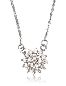 Stříbrný náhrdelník se zdobenou hvězdou se zirkony - Meucci TAN002