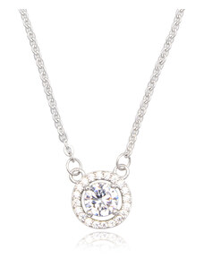Stříbrný náhrdelník se zirkonově zdobeným kolečkem uprostřed - Meucci TAN007
