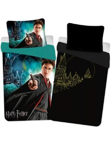 Setino Bavlněné ložní povlečení Harry Potter - se svítícím efektem - 100% bavlna - 70 x 90 cm + 140 x 200 cm