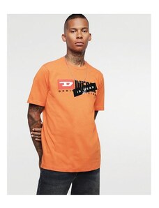 DIESEL pánské triko HC-T-JUST-DIVISION oranžová
