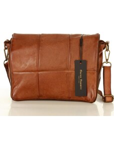 MARCO MAZZINI camel crossbody taška Hnědá