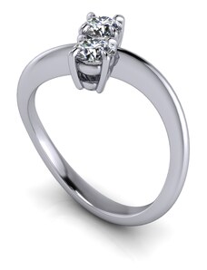 Salaba Diamantový zásnubní prsten DEMI 122935 54mm