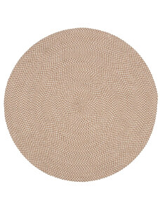 Béžový látkový koberec Kave Home Rodhe ⌀ 150 cm