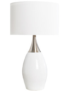 Moebel Living Bílá stolní lampa Elegien 60 cm