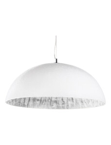 Moebel Living Bílostříbrné závěsné světlo Dome 70 cm