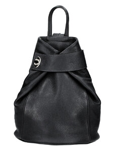 Dámský kožený batoh S7073 - černý
