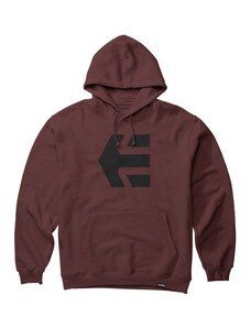 IKINA ETNIES Classic Icon Hoodie - vínová -