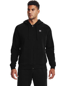 Pánská mikina Under Armour Rival Fleece Fz Hoodie Black/ Onyx White