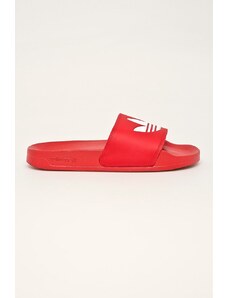 Červené dámské pantofle adidas | 10 kousků - GLAMI.cz