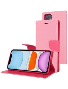 Pouzdro na iPhone 11 - Mercury, Fancy Diary Pink/Hotpink