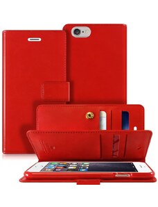 Knížkové pouzdro na iPhone 6 / 6S - Mercury, Mansoor Diary Red