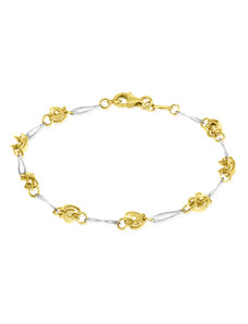 GEMMAX Jewelry Zlatý prořezávaný náramek délka 18 cm GLBCN-18-04271