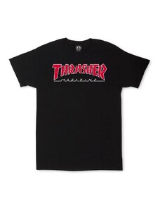 Thrasher TRIKO THRAHER OUTLINED - černá -