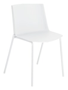 Bílá plastová jídelní židle Kave Home Hannia