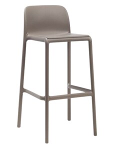Nardi Šedohnědá plastová barová židle Faro 76 cm