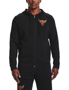 Mikina s kapucí Under Armour UA Pjt Rock Terry FZ Hoodie-BLK 1361749-001