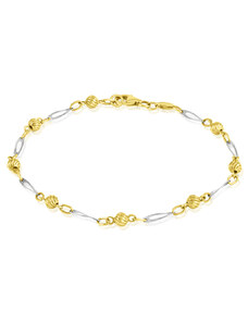 GEMMAX Jewelry Zlatý náramek s kuličkami délka 19 cm GLBCN-19-04311