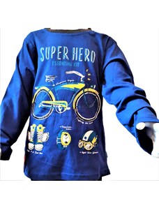 KUGO-Chlapecké triko cyklo 1 středně modrá