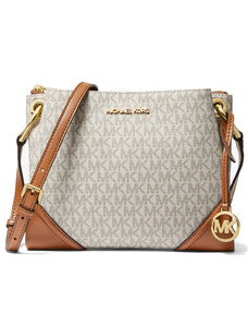 Michael Kors Kabelka Nicole Large Logo Crossbody Bag Vanilla