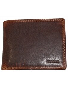 Kožená peněženka z pravé kůže WATER BUFFALO brown Pragati