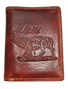 Kožená peněženka jelen red