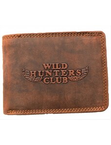 Kožená hnědá peněženka Hunters