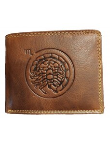 Štír - Kožená peněženka znamení zvěrokruhu