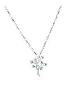 BM Jewellery Dámský náhrdelník strom života se zirkony z chirurgické oceli S11077070