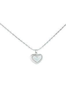 BM Jewellery Dámský náhrdelník srdce z chirurgické oceli S1081080