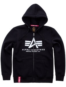 Alpha Industries Basic Hoody zip černá M