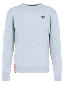 Alpha Industries mikina Basic Sweater Small Logo (grey heater) XL