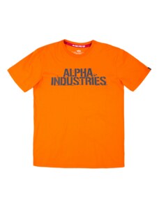 Alpha Industries triko Blurred T oranžové L