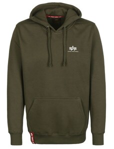 Alpha Industries Basic Hoody Small Logo (dark green) M