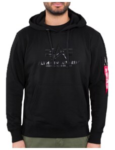 Alpha Industries Vinyl Logo Hoody (black) XXL