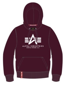 Alpha Industries Basic Hoody (deep maroon) M