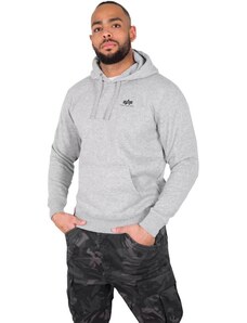 Alpha Industries Basic Hoody Small Logo (grey heather) XXL