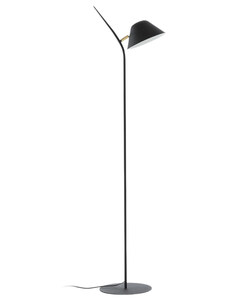 Černá kovová stojací lampa Kave Home Aurelia 152 cm