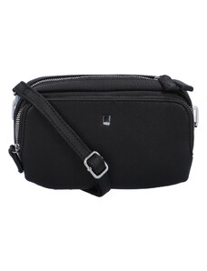 BELLA BELLY Prostorná koženková crossbody Danny, černá