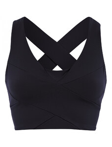 Sportovní podprsenka Mandala Criss Cross Bra Black