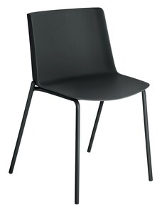 Černá plastová jídelní židle Kave Home Hannia