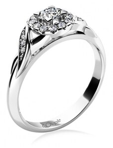 Zásnubní prsten Olympia osazený zirkony