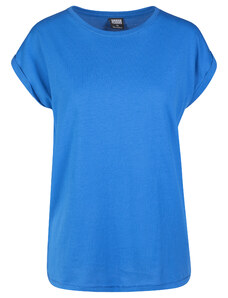 Urban Classics Dámské tričko s krátkým rukávem URBAN CLASSICS (TB771) Zářivá modrá XS