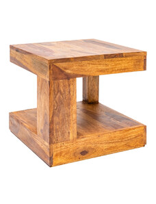 Moebel Living Přírodní masivní konferenční stolek Barny 45x45 cm