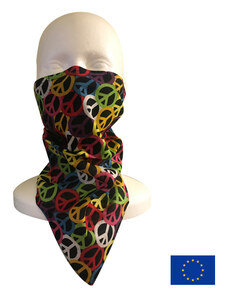Lung Dragon Productions Peace S-Shield NANO Bandana šátek s vyměnitelným filtrem z českého nanovlákna